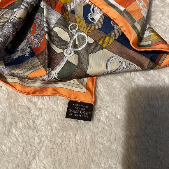 Hermes Women's Orange Scarf-wraps - Picture 2 of 2